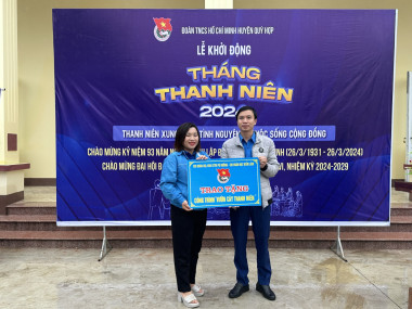 Chi đoàn TNCS Hồ Chí Minh BQL Khu BTTN Pù Huống hưởng ứng lễ khởi động tháng thanh niên năm 2024
