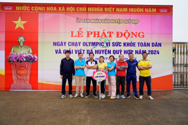 Huyện Quỳ Hợp tổ chức lễ phát động Ngày chạy Olympic vì sức khỏe toàn dân và giải Việt dã huyện Quỳ Hợp năm 2024