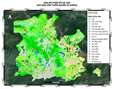 Kết quả  “Điều tra thành phần loài, phân bố và đề xuất giải pháp bảo tồn các loài thực vật họ Chè (Theaceae) tại Khu bảo tồn thiên nhiên Pù Huống”