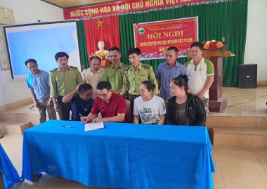 Trạm QLBVR Châu Lý: Đẩy mạnh tuyên truyền pháp luật và ký cam kết bảo vệ rừng tại cộng đồng năm 2026
